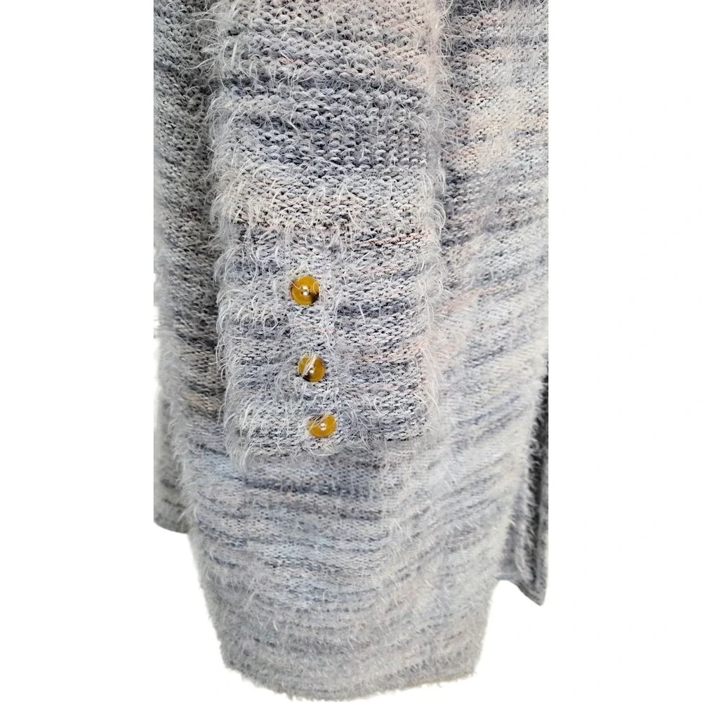 Lane Bryant Pastel‎ Marled Eyelash Open Cardigan Duster Women's Plus Size 26/28